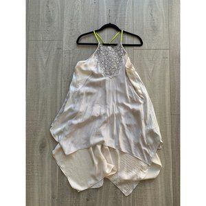 Rebecca Taylor Laser Cut Floral Silk Dress